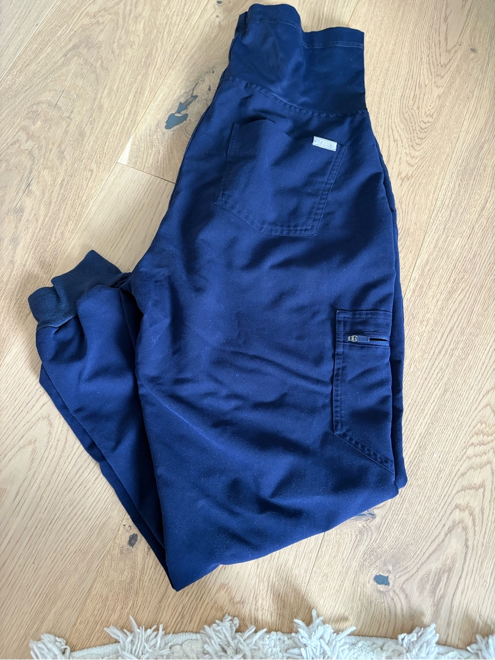 Figs Navy Blue Maternity Joggers